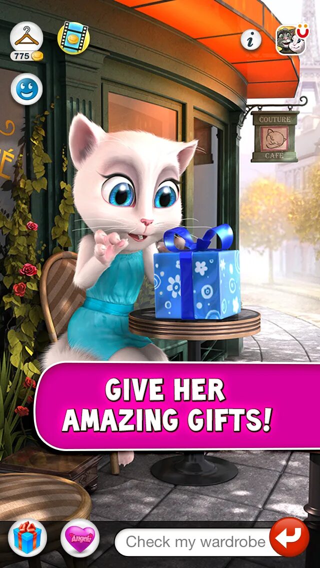 Talking Angela. Анджела в Париже.