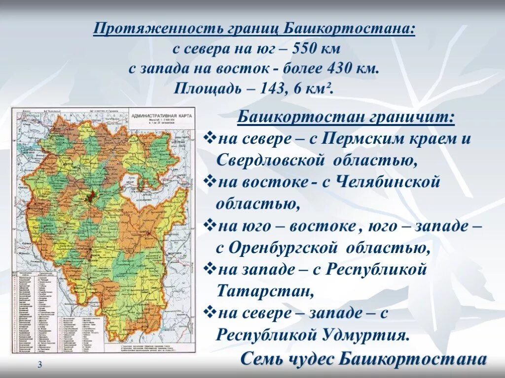 Восточные районы башкирии