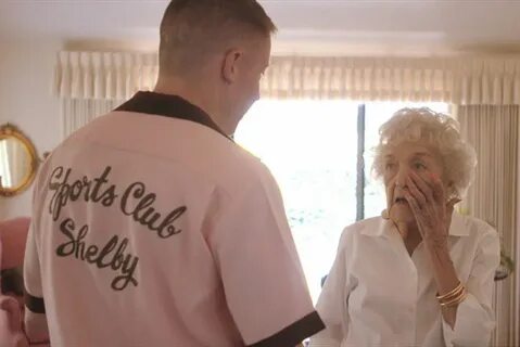 Hugging his grandma видео