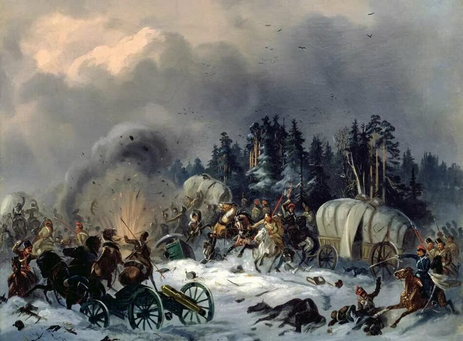 Российские войны 1812 года. Русско-французская война 1812-1814. Генерал Ожеро 1812. Партизаны 1812. Летучий отряд Давыдова 1812.