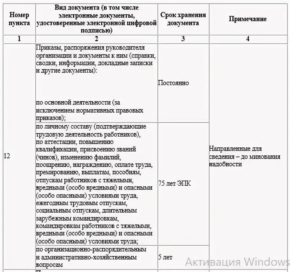 Перечень сроков хранения документов 2010. Перечень сроков хранения документов 2010