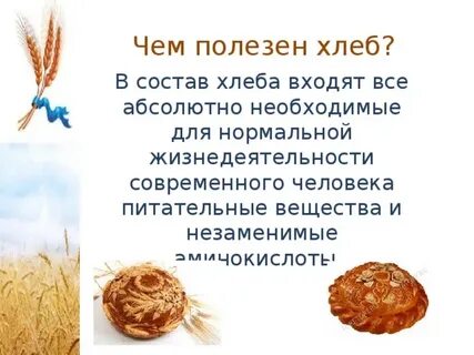 Польза хлеба для организма