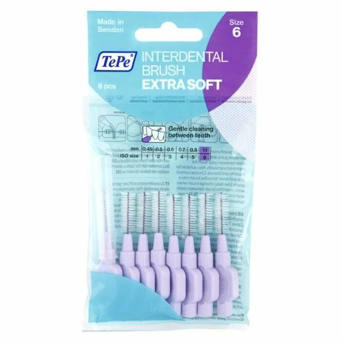 Tepe зубные ершики. Зубной ершик tepe extra soft 6 purple. interdental brushes, extra soft, light purple 1.1 mm, blister. зубной ершик tepe extra soft 1 orange. interdental brush working.