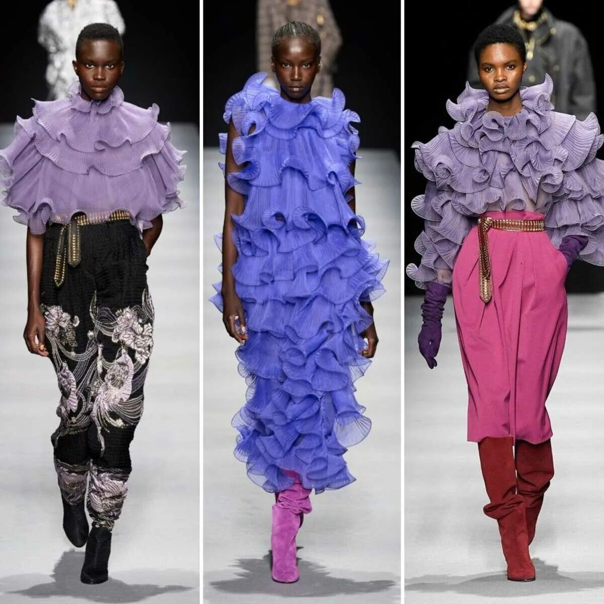 Модные цвета одежды 2024 фото. Salvatore Ferragamo осень зима 2023. Тенденции моды. Модные тренды. Модные расцветки тканей.