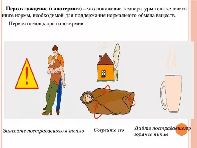 Переохлаждение первая помощь. Первая помощь при гипотермии. Переохлаждение первая помощь пострадавшему. Оказание помощи при переохлаждении организма. Что делать при переохлаждении