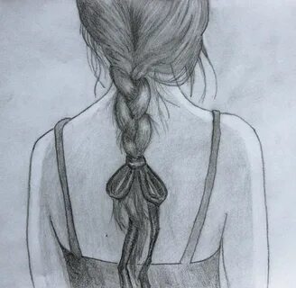 Как нарисовать девочку спиной