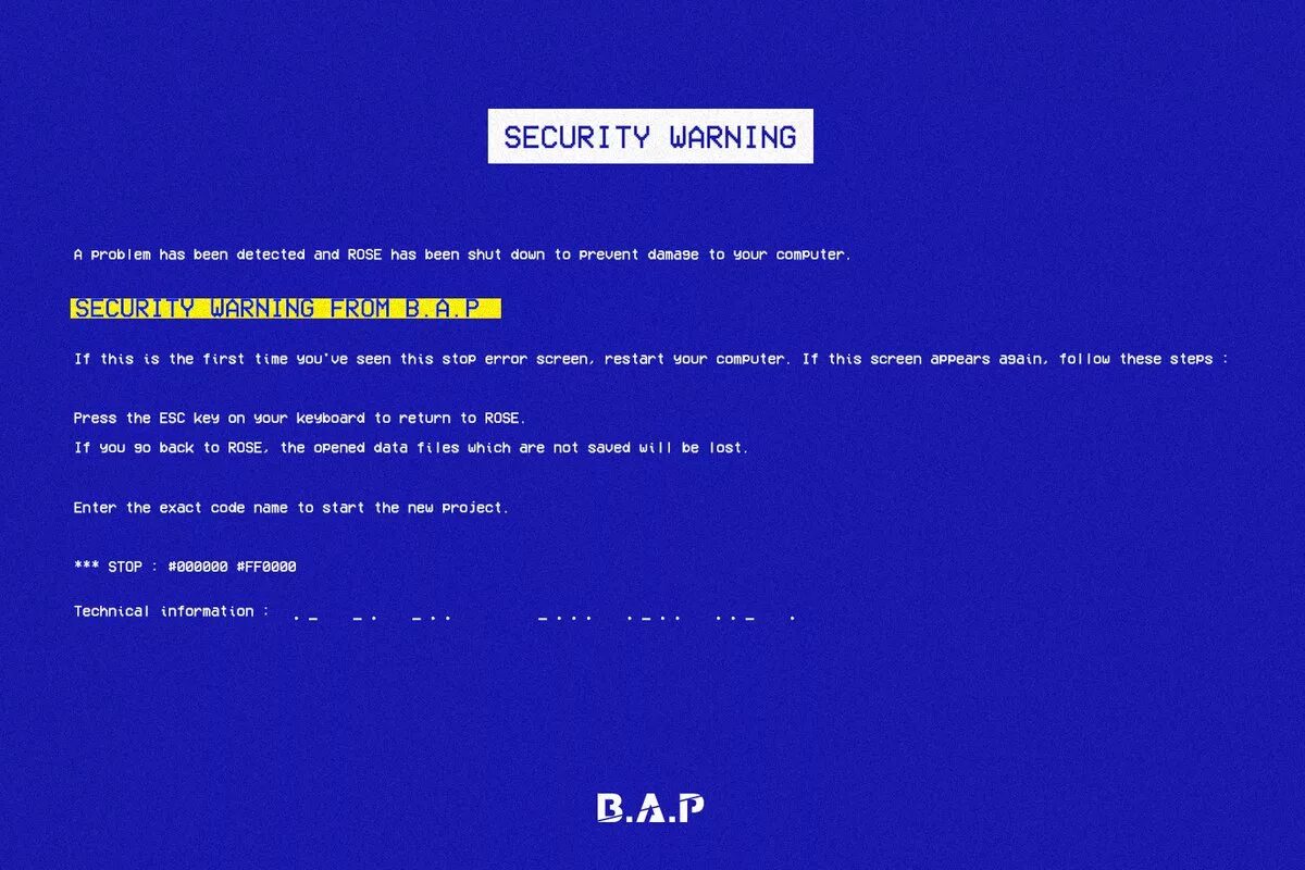 Security warning