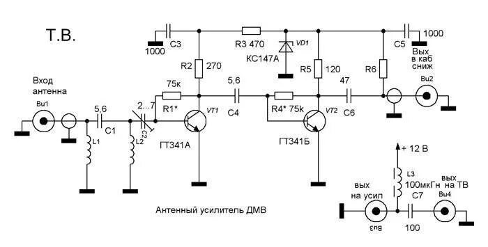 Схема антенны телевизора. Схема усилителя SWA 5. Усилитель антенный для цифрового ТВ DVB t2 схема. Усилитель телевизионного ДМВ сигнала схема. Схемы антенных усилителей SWA.