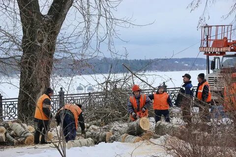 Работа на волжском бульваре