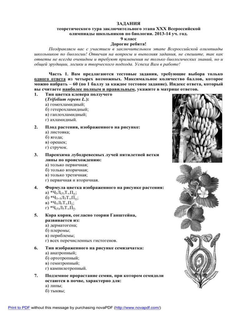 Задание по биологии за 9 класс. ВСОШ биология 7 класс задания. Задания школьного тура олимпиады по биологии.