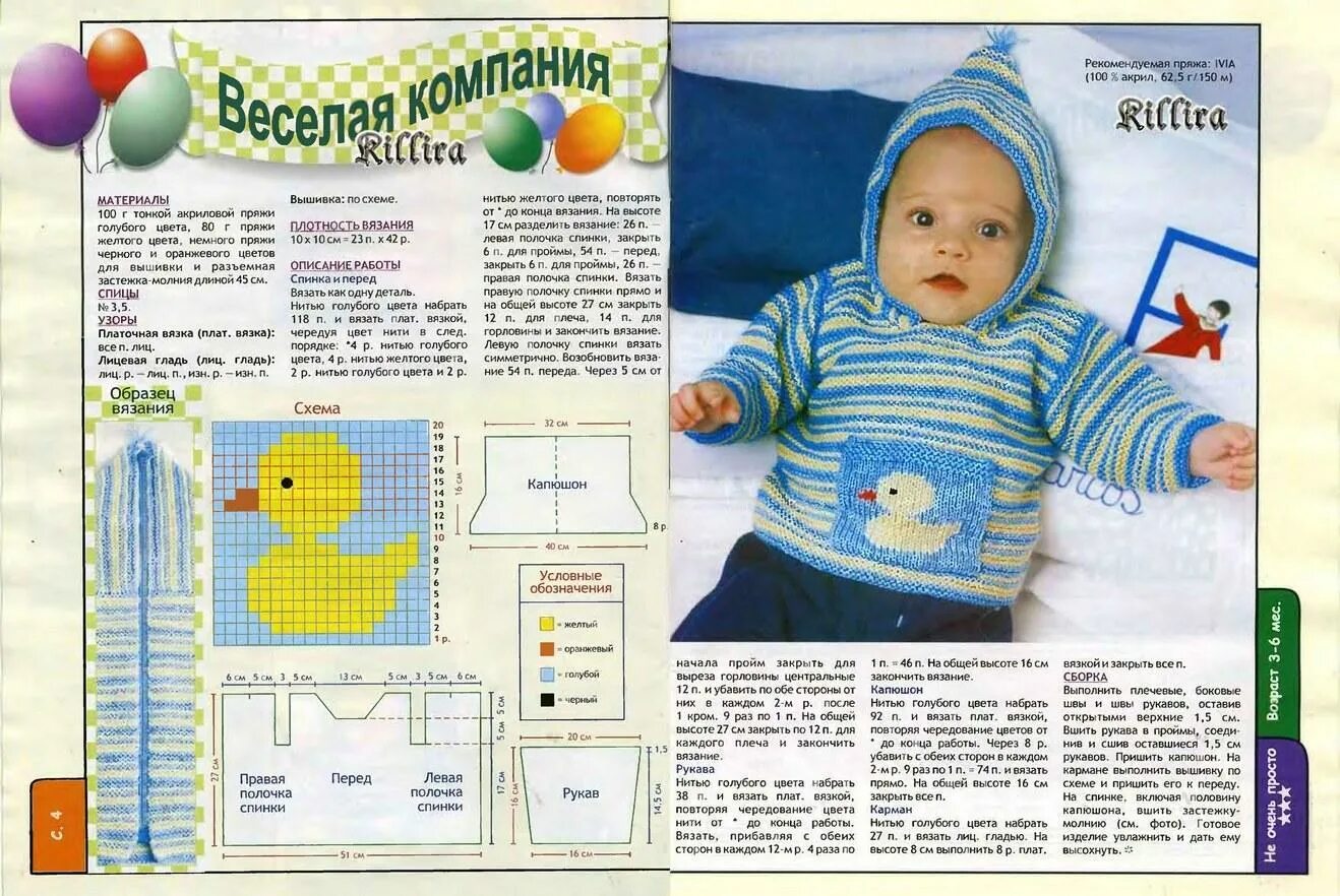 Кофточка для новорожденного спицами