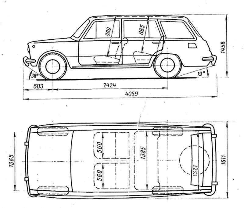 Габариты автомобилей ваз. Габариты автомобиля ВАЗ 2102. ВАЗ 2102 чертежи кузова. Чертеж ВАЗ 2101 универсал. Габариты автомобиля ВАЗ-2104.