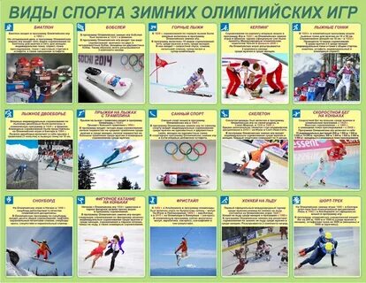 Какие есть зимние спорты