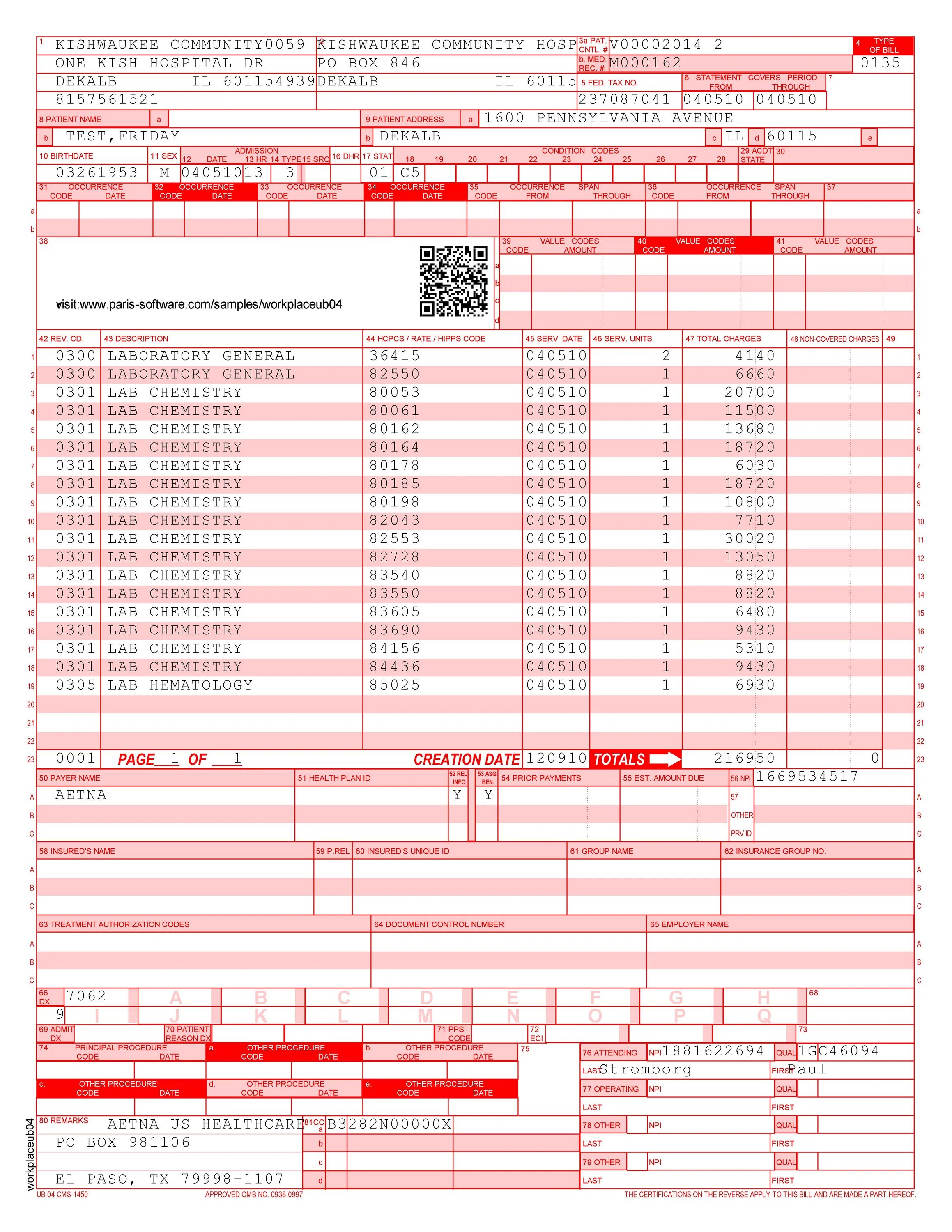 Iv form. Cms 1450 claim form.
