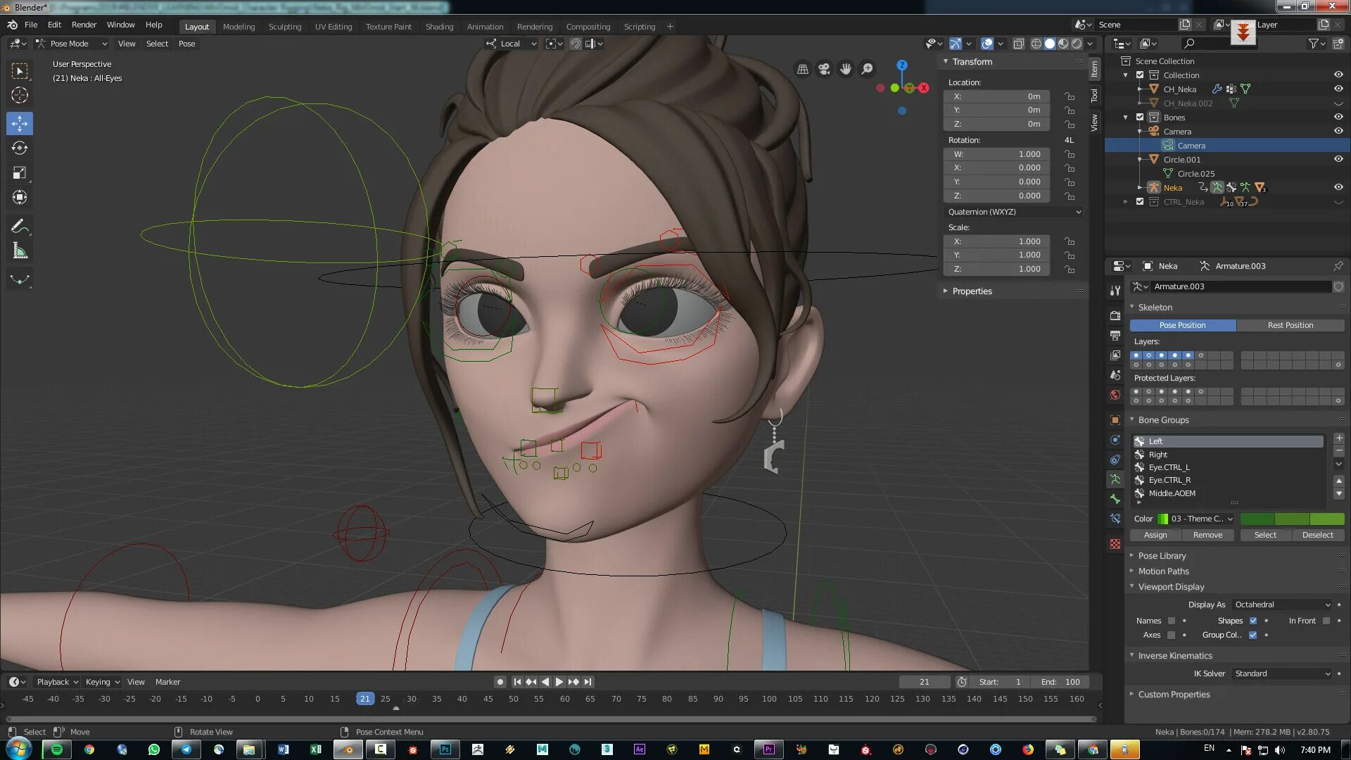 Риггинг лица в Blender. Блендер 3д 2.8. Blender анимация. Лёгкие модельки в блендер.