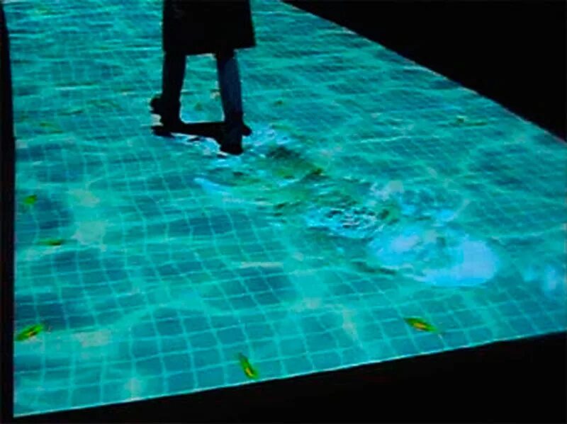 Живая плитка. Проекция на пол. Интерактивный пол. Двигающийся пол. Интерактивный пол чудознайка.