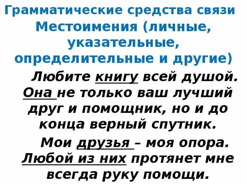 Местоимение для связи в сложноподчиненном предложении. Определительные средства связи. Грамматическое средство связи местоимения. Местоимения для связи предложений в тексте. Грамматические средства связи предложений в тексте.