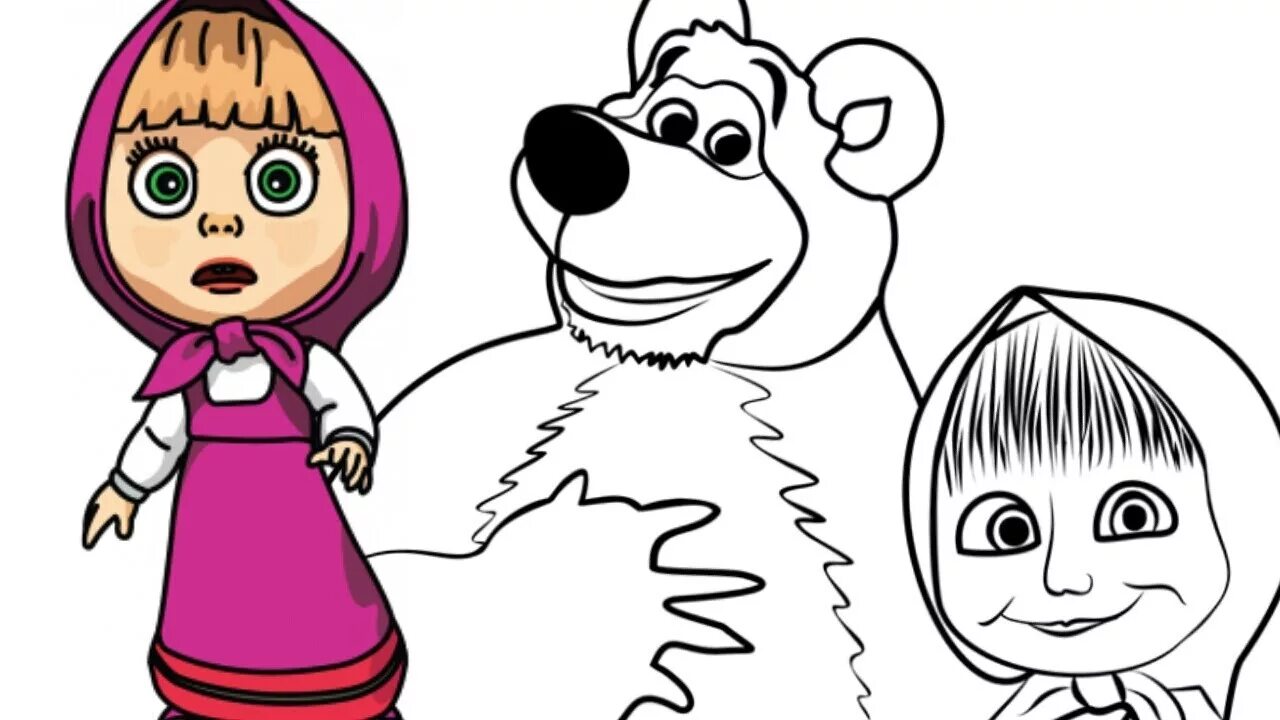 Маша и медведь легкие. Раскраска. Маша. Маша и медведь. Маша и медведь рисунок. Маша и медведь рисунок раскраска.