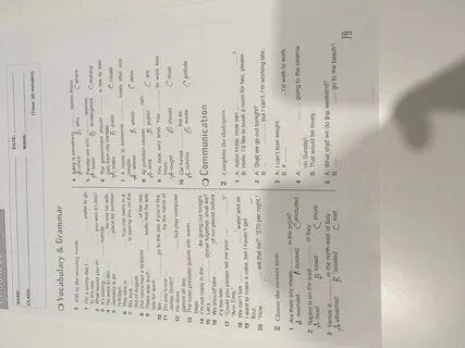 Test unit 5 8 класс