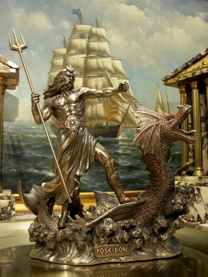 Посейдон (мифология). Бог моря в древней Греции. Посейдон Бог морей. Нептун Бог. Праздник посейдона