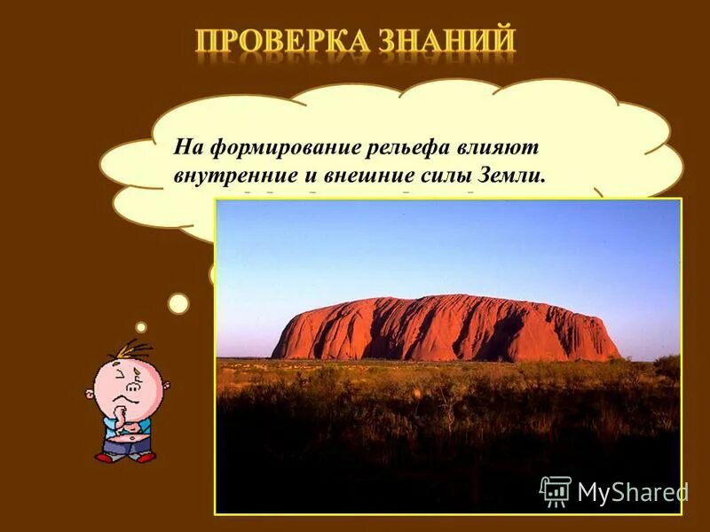 Внешние силы формирования рельефа. Внешние силы формирования рельефа