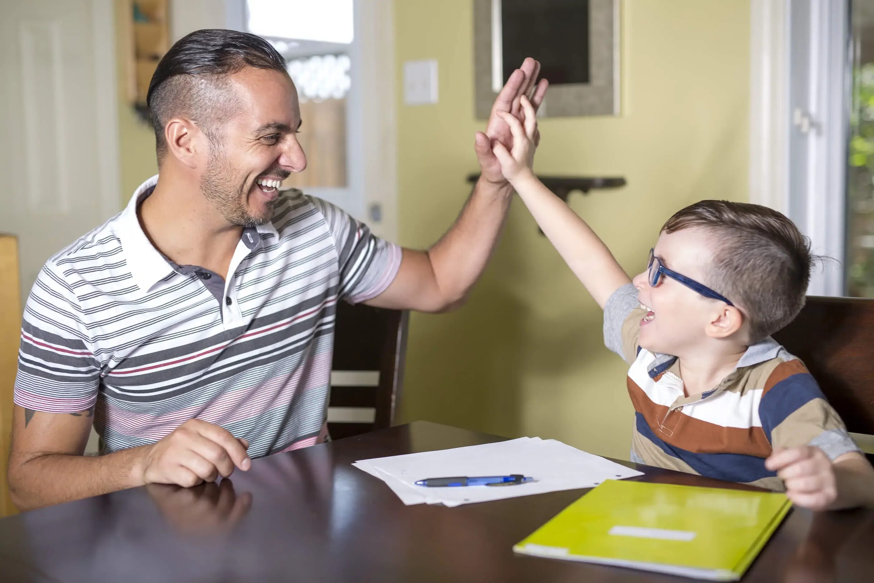 His father a teacher