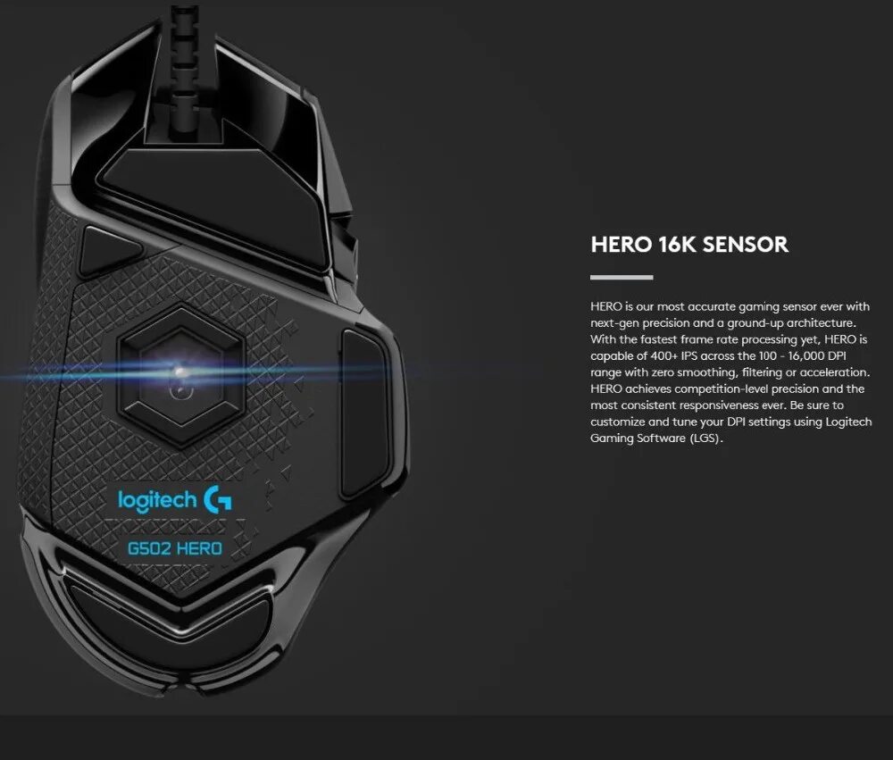 Сенсор hero. Logitech g502 hero. g502 hero грузики.