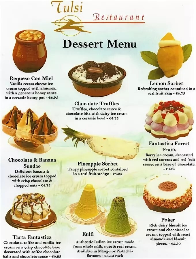 Menu description
