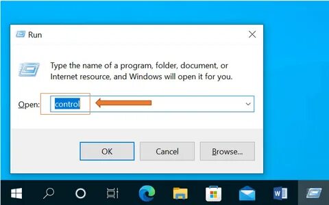 Выполнить windows r