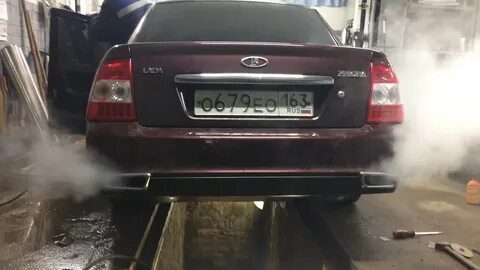 Раздвоенный выхлоп приора
