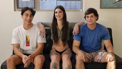 18 y/o Cameron Jones wants to fuck Hairy Dillon James and Violet Gains! 