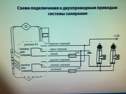 Центральный замок калина схема