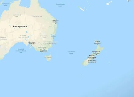 Моря австралии на карте