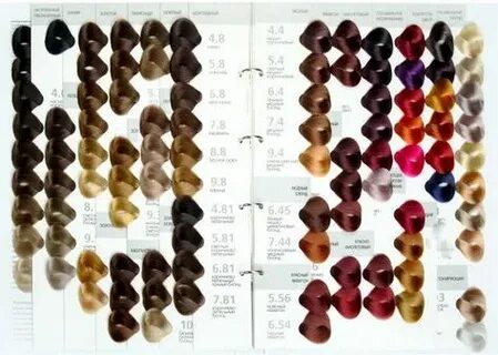 Kapous шаш бояу палитрасы ресми сайты