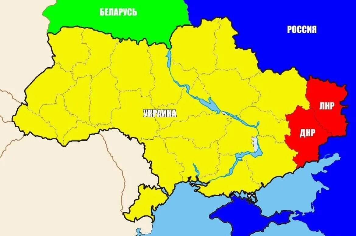 Есть ли украина в россии. Карта Украины и ДНР И ЛНР. Донбасс на карте Украины. Карта Украины с ДНР ИЛНР. Территория ДНР И ЛНР на карте Украины.