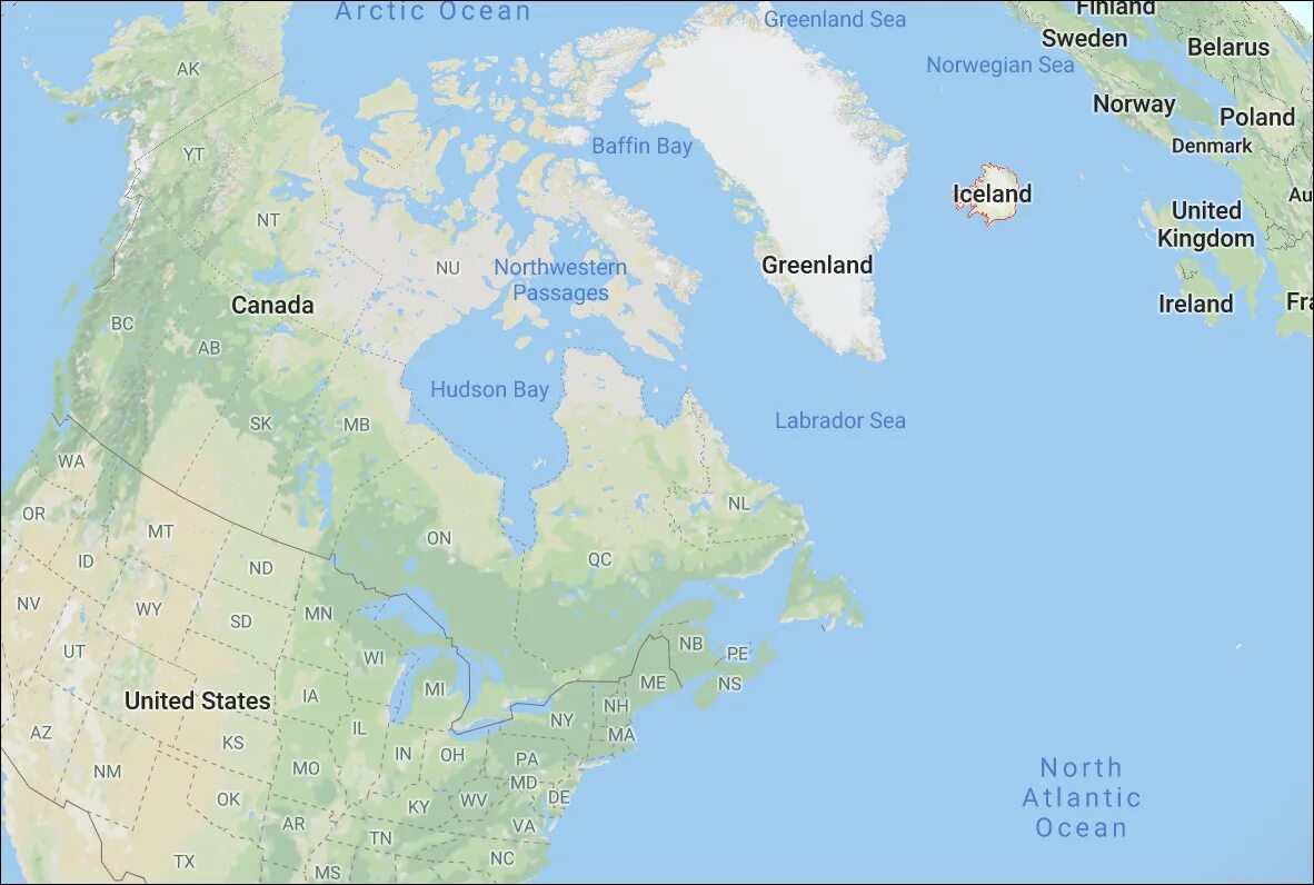 Полуостров лабрадор на карте. Северная Америка полуостров лабрадор. Гудзонов пролив и залив на карте. Гудзонов залив на карте Северной Америки.
