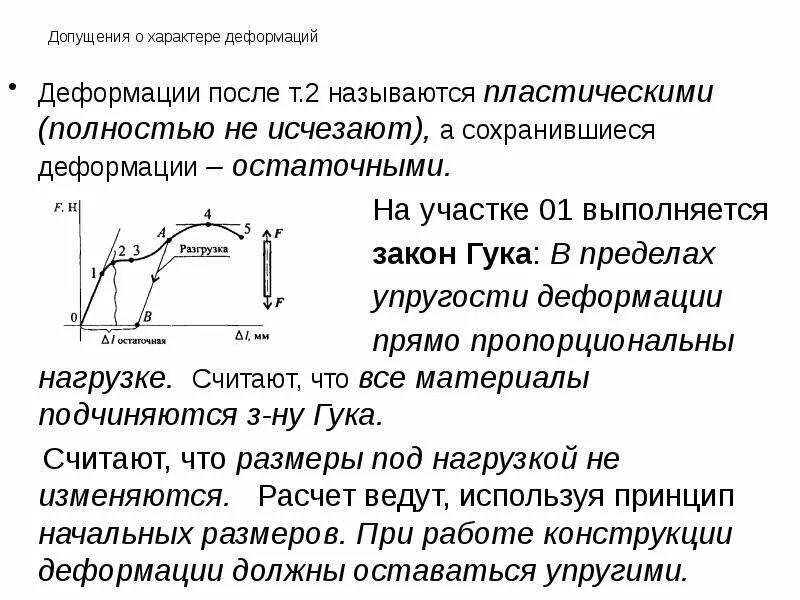 Как определить деформацию