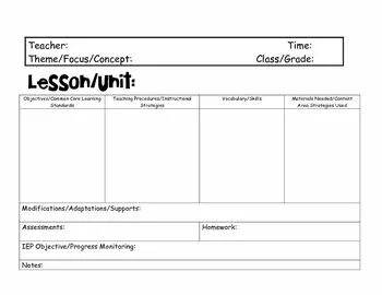 Education lesson plan