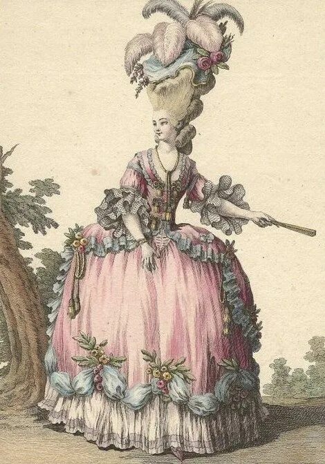 INGLATERRA 1760-65 Historical dresses, Rococo fashion, Robe a la francaise