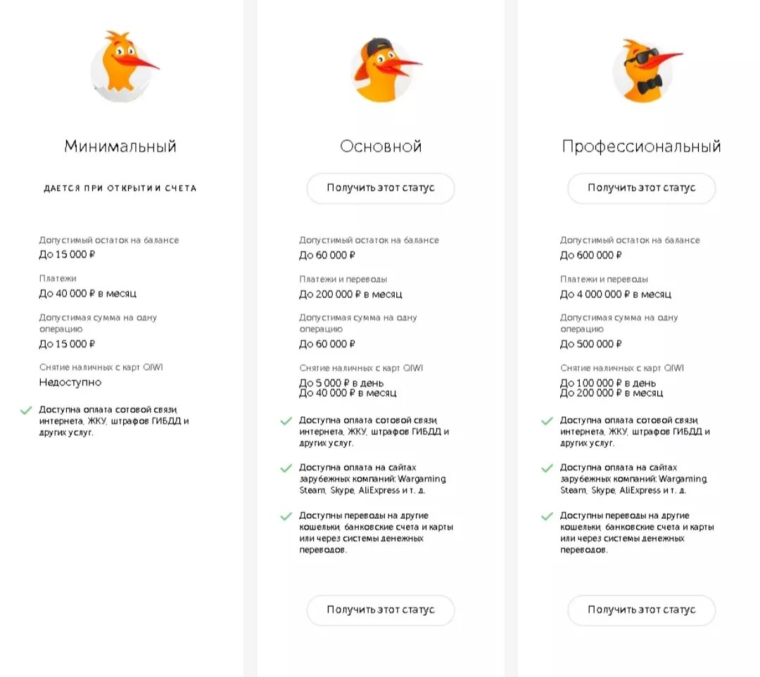 Статус киви кошелька. Статусы киви. Статусы киви кошелька. Профессиональный статус киви. Минимальный статус киви.