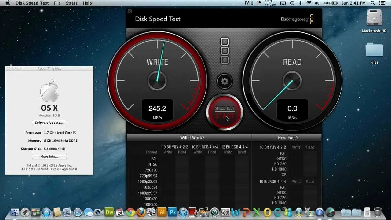 Blackmagic test. Blackmagic Disk Speed Test. Disk Speed Test 1.2.47.23. Blackmagic Speed Test Mac. HDD тест Mac os скорость Blackmagic.