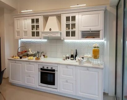 Кухни массив белая