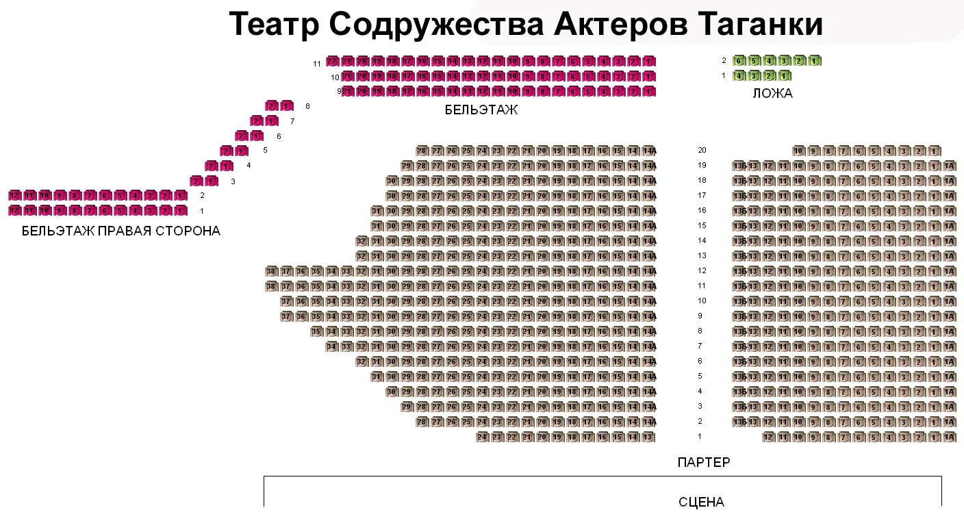 Театр на таганке схема зала Театральное агентство Арт-партнер XXI. Схемы залов