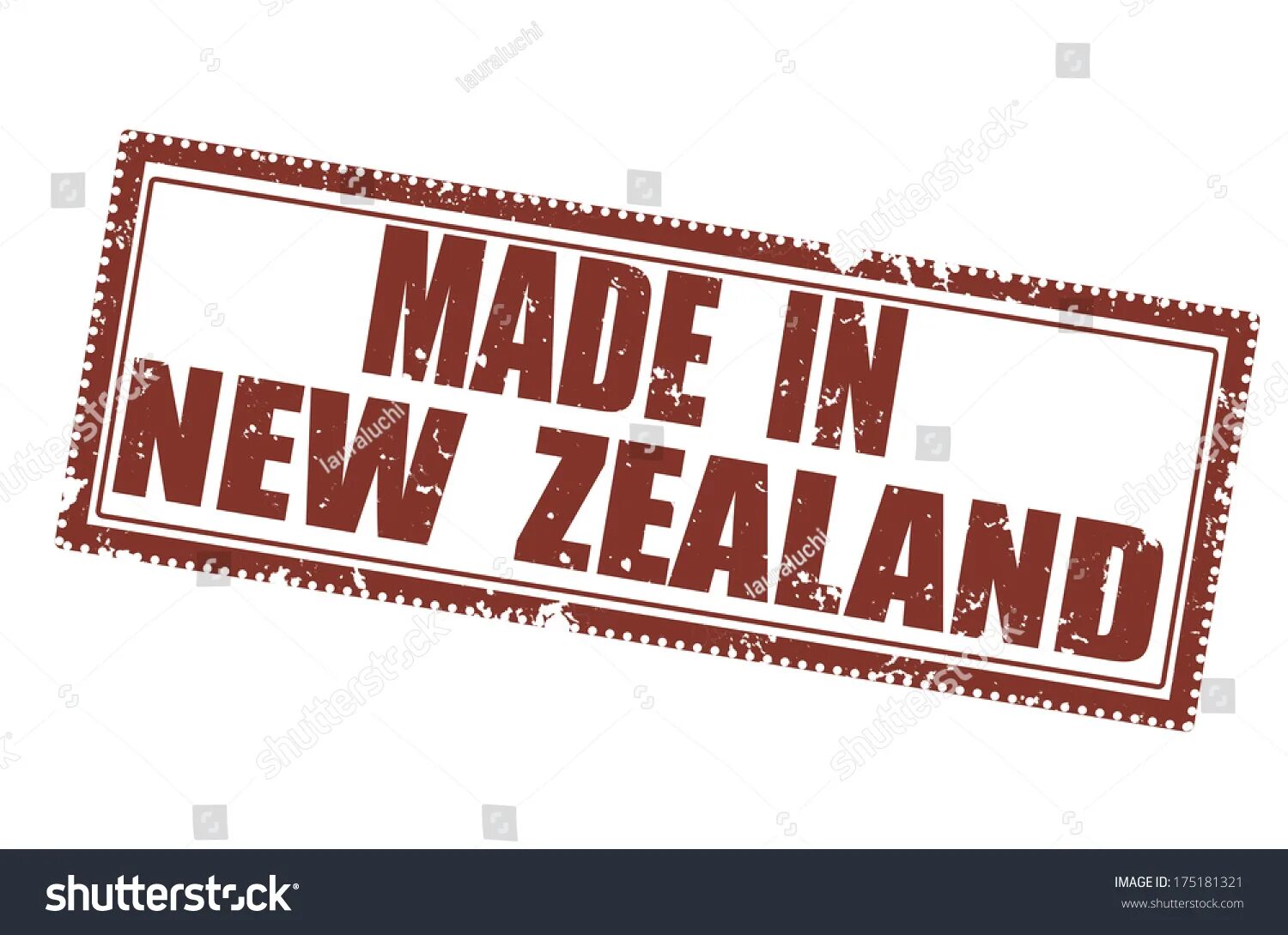 Made in new zealand. Произведено в новой Зеландии надпись.