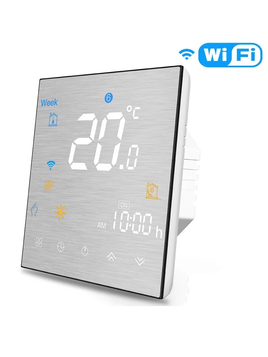 Термостат с wifi. Терморегулятор bht-3000 серебро программируемый и wi-fi fujihome. wifi smart thermostat. moes термостат. умный терморегулятор для теплого пола.
