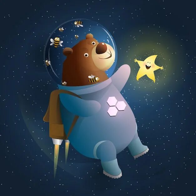Маша и медведь про космонавтов. Медвежонок космонавт. Медведь в скафандре. Космический мишка. Медведь в космосе.