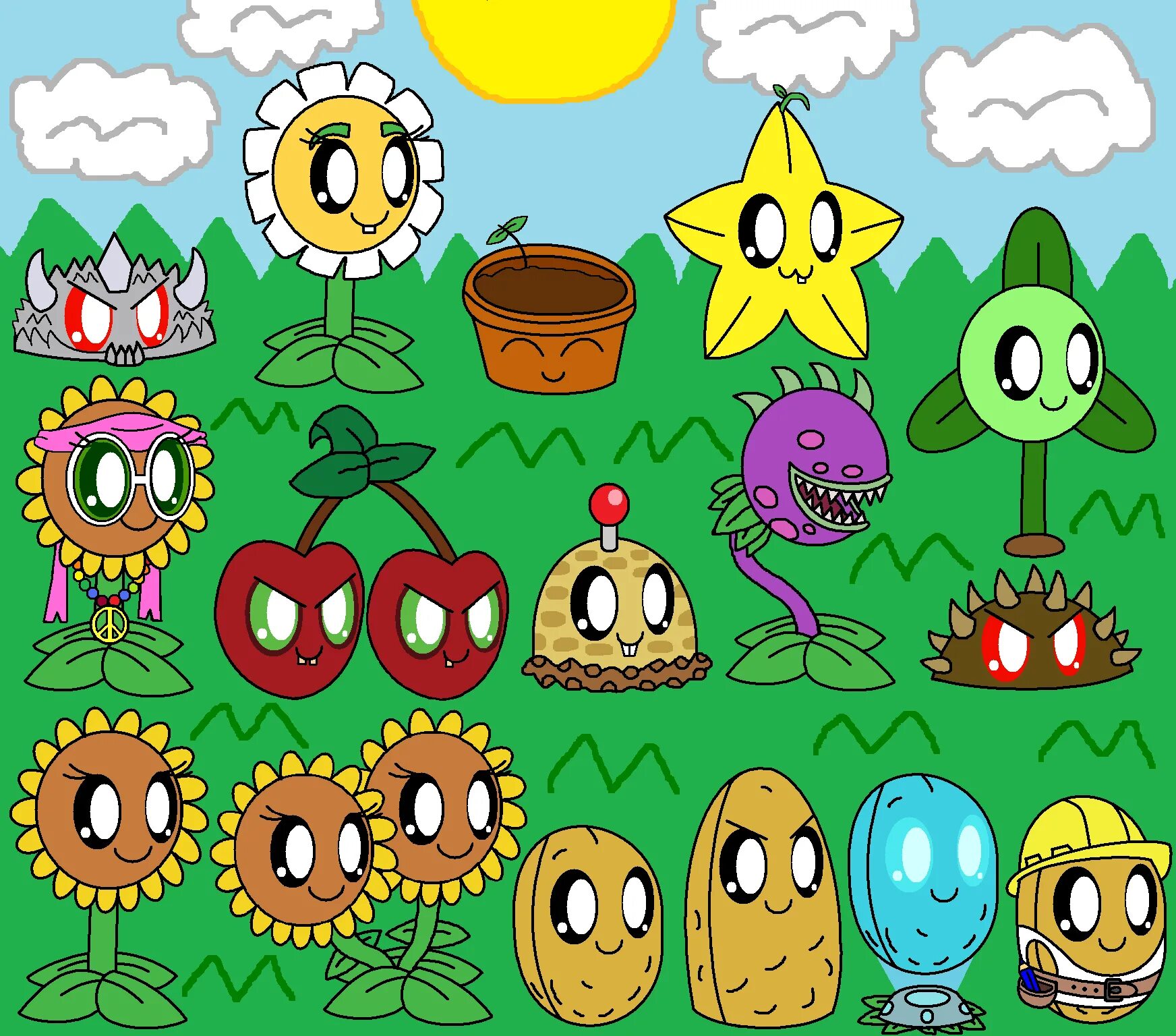 Как нарисовать против растений 2. Pvz 2 орех. растения против зомби 2 алоэ арт. pvz камыш. pvz 2 кукуруза.