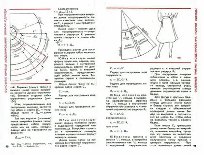 Юбка колокол расход ткани