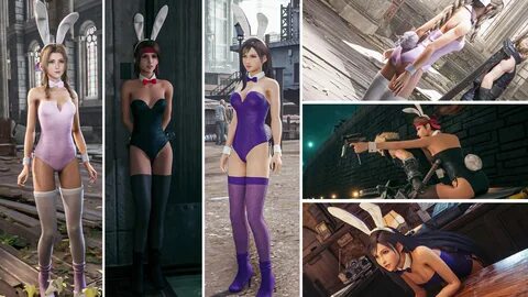 Final Fantasy VII Remake Bunny Girl Mod Amplifying All the Sexiness.