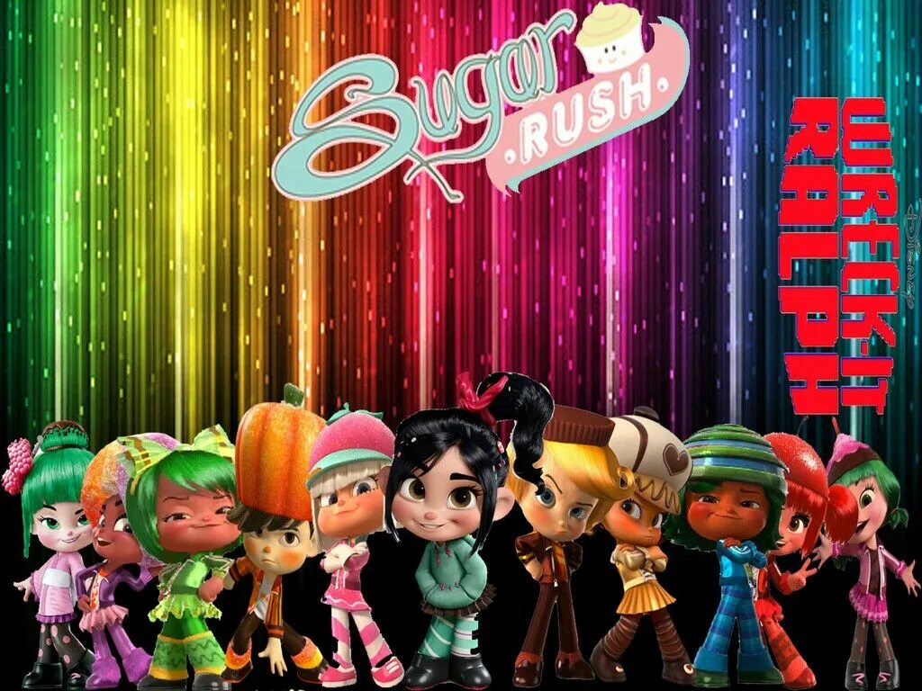 Ральф Шугар Раш. Ральф Sugar Rush персонажи. Wreck it Ralph Sugar Rush. Sugar Rush из Ральфа.